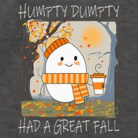 Humpty Dumpty Had A Great Fall Thanksgiving  Vector Backpack
