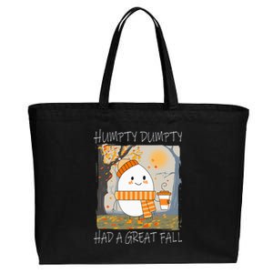 Humpty Dumpty Had A Great Fall Thanksgiving  Cotton Canvas Jumbo Tote