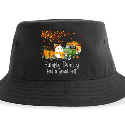 Humpty Dumpty Had A Great Fall Happy Fall Y'all Thanksgiving Sustainable Bucket Hat