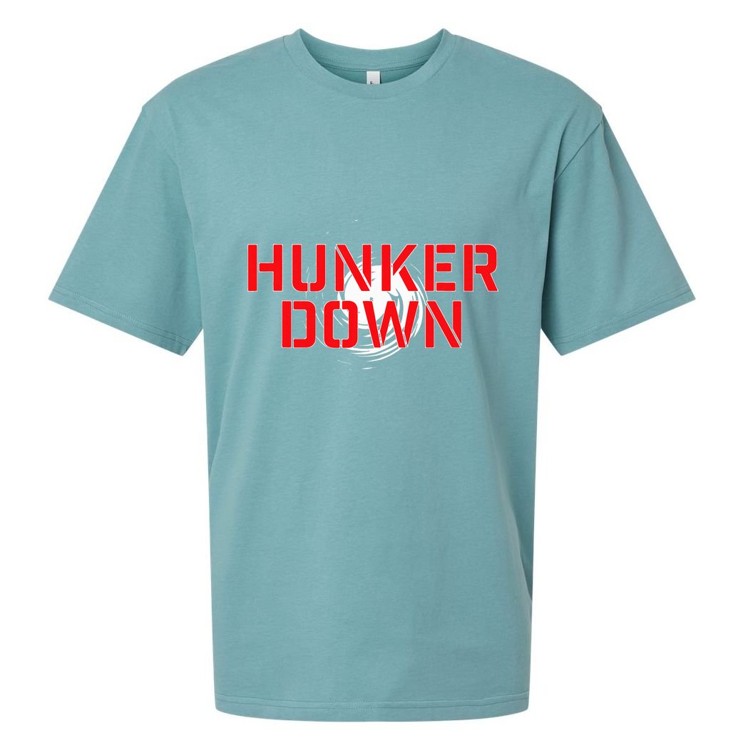Hunker Down Hurricane Prep Sueded Cloud Jersey T-Shirt