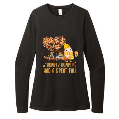 Humpty Dumpty Had A Great Fall Of Thanksgiving Autumn Season Womens CVC Long Sleeve Shirt