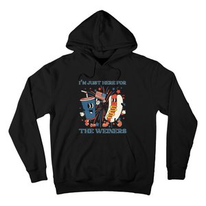 Hot Dog I'm Just Here For The Wieners 4Th Of July Hoodie