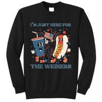 Hot Dog I'm Just Here For The Wieners 4Th Of July Sweatshirt