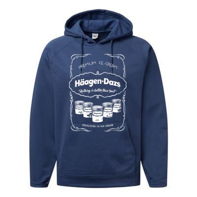 Haagen Dazs Ice Cream Performance Fleece Hoodie