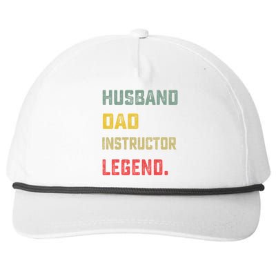 Husband Dad Instructor Legend FatherS Day Funny Meaningful Gift Snapback Five-Panel Rope Hat