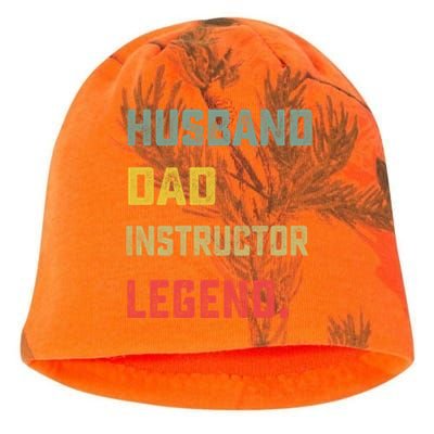 Husband Dad Instructor Legend FatherS Day Funny Meaningful Gift Kati - Camo Knit Beanie