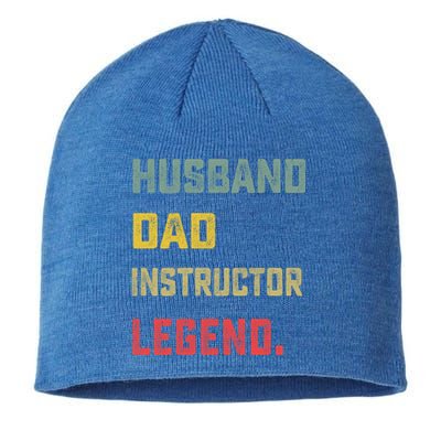 Husband Dad Instructor Legend FatherS Day Funny Meaningful Gift Sustainable Beanie