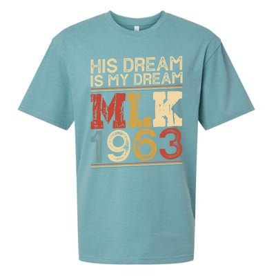 His Dream Is My Dream Black History Month Pride Mlk Jr 1963 Sueded Cloud Jersey T-Shirt