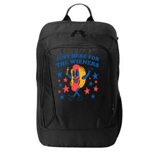 Hot Dog I'm Just Here For The Wieners 4Th Of July City Backpack