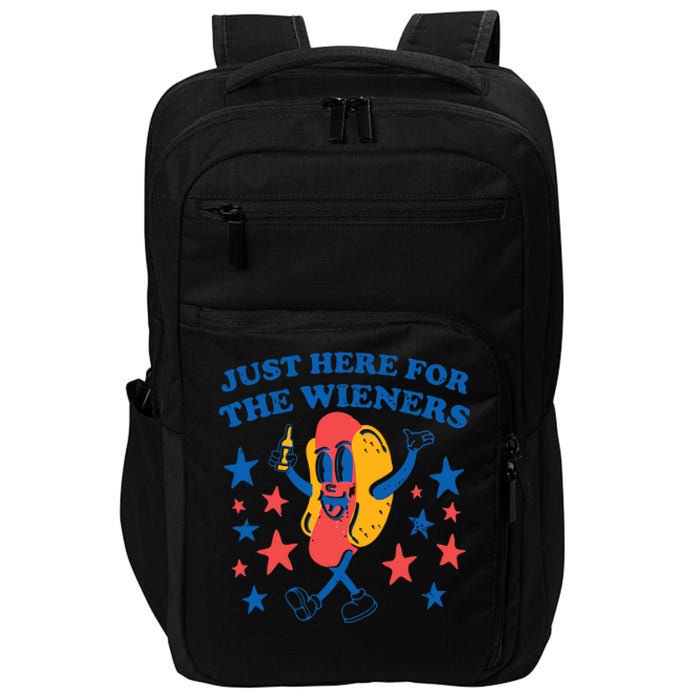 Hot Dog I'm Just Here For The Wieners 4Th Of July Impact Tech Backpack