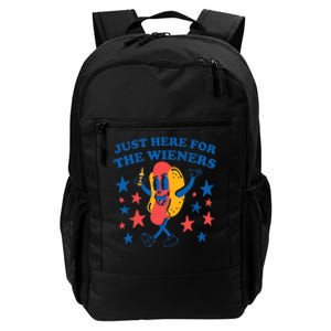 Hot Dog I'm Just Here For The Wieners 4Th Of July Daily Commute Backpack