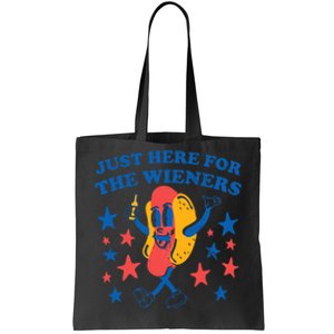 Hot Dog I'm Just Here For The Wieners 4Th Of July Tote Bag