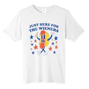 Hot Dog Im Just Here For The Wieners 4th Of July Funny Tall Fusion ChromaSoft Performance T-Shirt