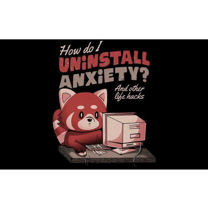 How Do I Uninstall Anxiety Cute Funny Raccoon Bumper Sticker