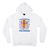 Hot Dog IM Just Here For The Wieners 4th Of July Hoodie