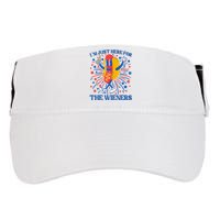 Hot Dog IM Just Here For The Wieners 4th Of July Adult Drive Performance Visor