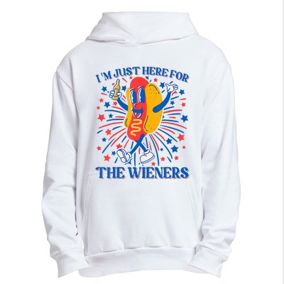 Hot Dog IM Just Here For The Wieners 4th Of July Urban Pullover Hoodie