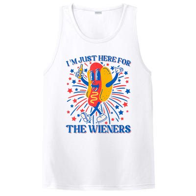 Hot Dog IM Just Here For The Wieners 4th Of July PosiCharge Competitor Tank