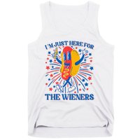 Hot Dog IM Just Here For The Wieners 4th Of July Tank Top