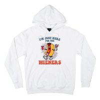 Hot Dog IM Just Here For The Wieners 4th Of July Hoodie