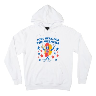 Hot Dog Im Just Here For The Wieners 4Th Of July Hoodie