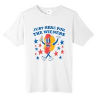 Hot Dog Im Just Here For The Wieners 4Th Of July Tall Fusion ChromaSoft Performance T-Shirt