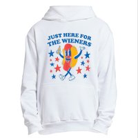 Hot Dog Im Just Here For The Wieners 4Th Of July Urban Pullover Hoodie