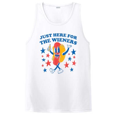 Hot Dog Im Just Here For The Wieners 4Th Of July PosiCharge Competitor Tank