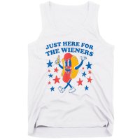 Hot Dog Im Just Here For The Wieners 4Th Of July Tank Top