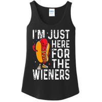 Hot Dog IM Just Here For The Wieners 4th Of July Ladies Essential Tank