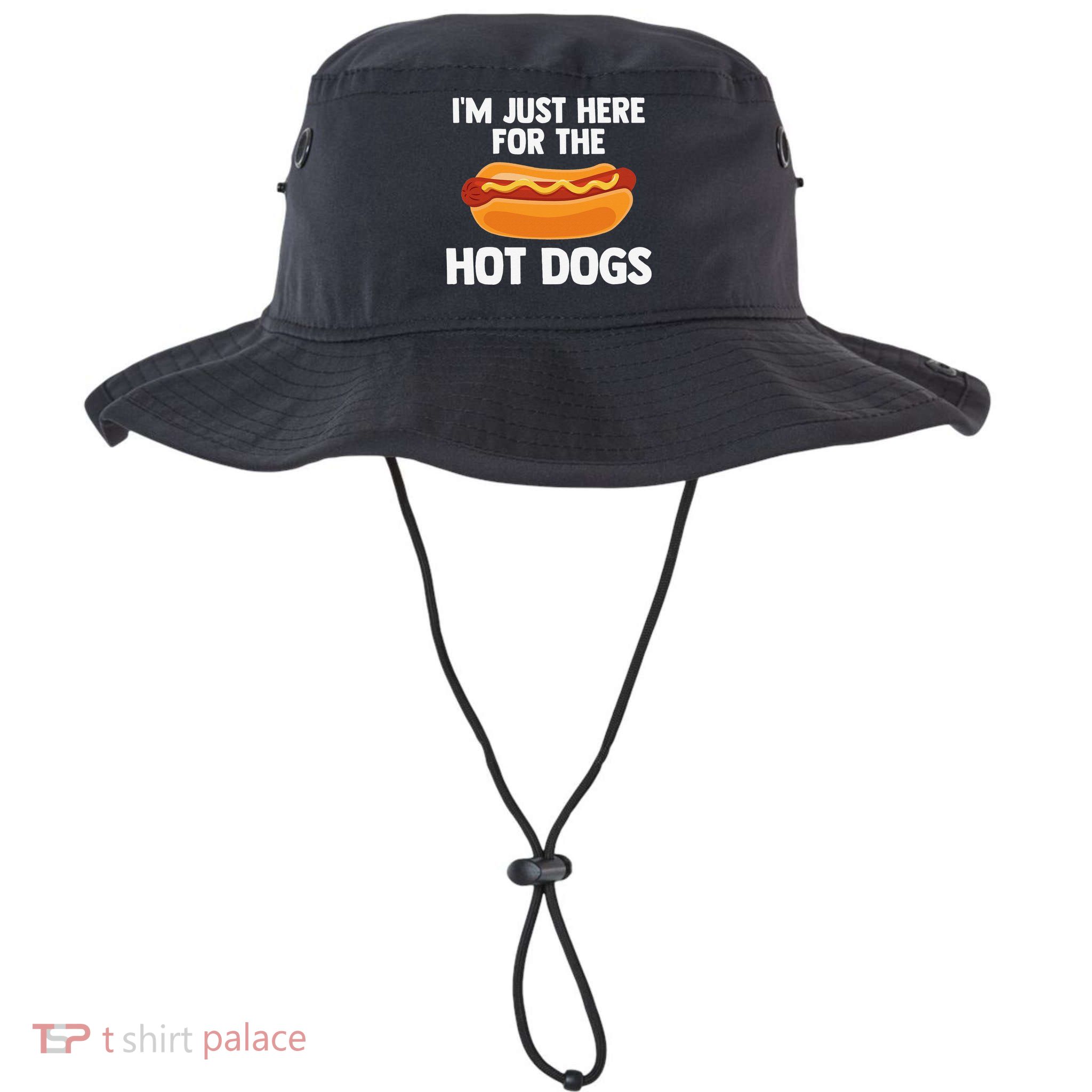 Hot Dog I'm Just Here For Hot Dogs Bucket Hat
