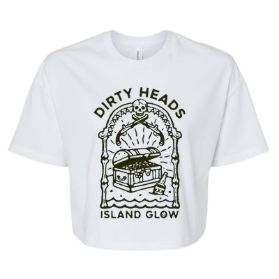 Heads Dirty Island Glow Apparel Bella+Canvas Jersey Crop Tee