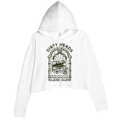 Heads Dirty Island Glow Apparel Crop Fleece Hoodie