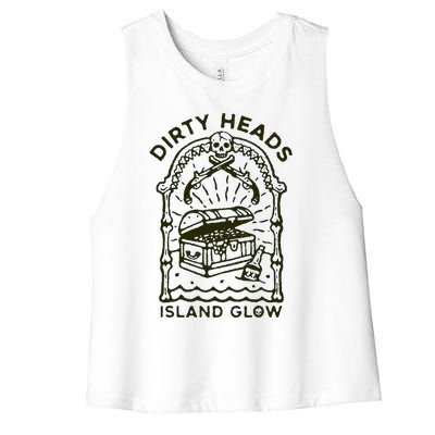 Heads Dirty Island Glow Apparel Women's Racerback Cropped Tank