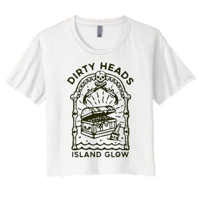 Heads Dirty Island Glow Apparel Women's Crop Top Tee