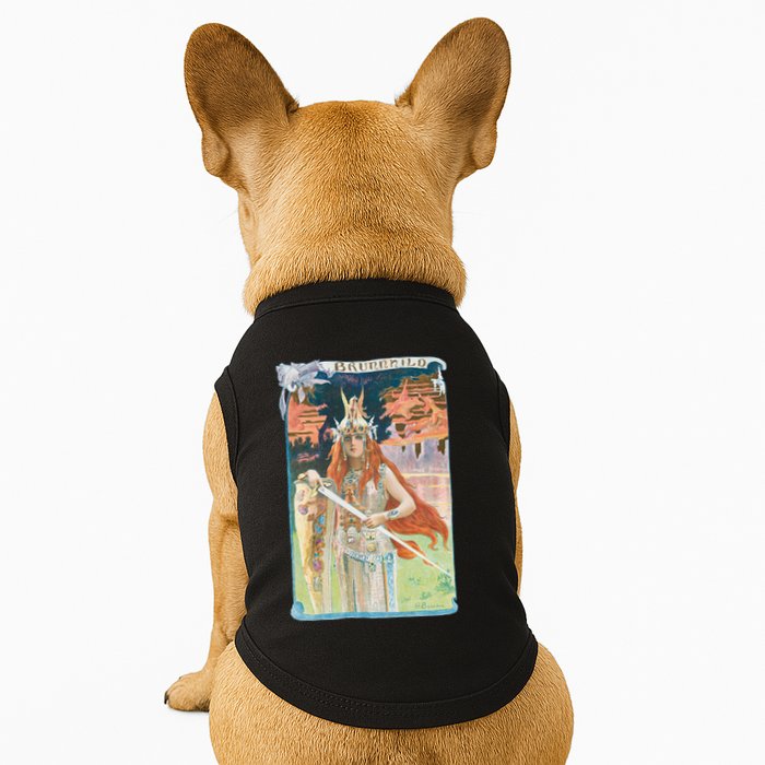 Hand Drawn Illustration Of Burnnhild Design Element Doggie Tank
