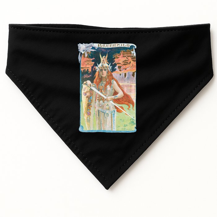 Hand Drawn Illustration Of Burnnhild Design Element USA-Made Doggie Bandana