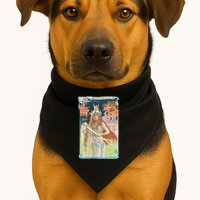 Hand Drawn Illustration Of Burnnhild Design Element USA-Made Doggie Bandana