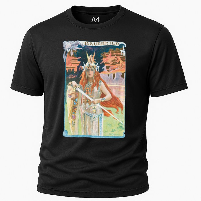 Hand Drawn Illustration Of Burnnhild Design Element Performance Shirt
