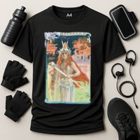 Hand Drawn Illustration Of Burnnhild Design Element Performance Shirt