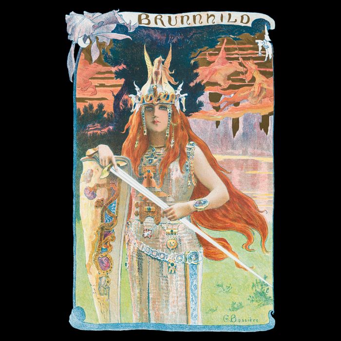 Hand Drawn Illustration Of Burnnhild Design Element Performance Shirt