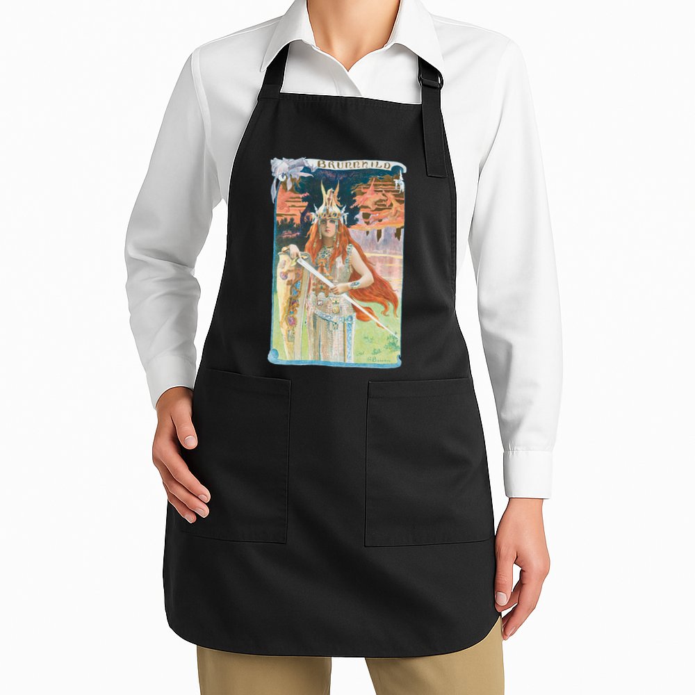 Hand Drawn Illustration Of Burnnhild Design Element Apron