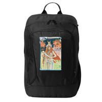 Hand Drawn Illustration Of Burnnhild Design Element City Backpack