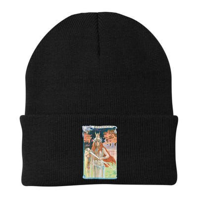 Hand Drawn Illustration Of Burnnhild Design Element Beanie