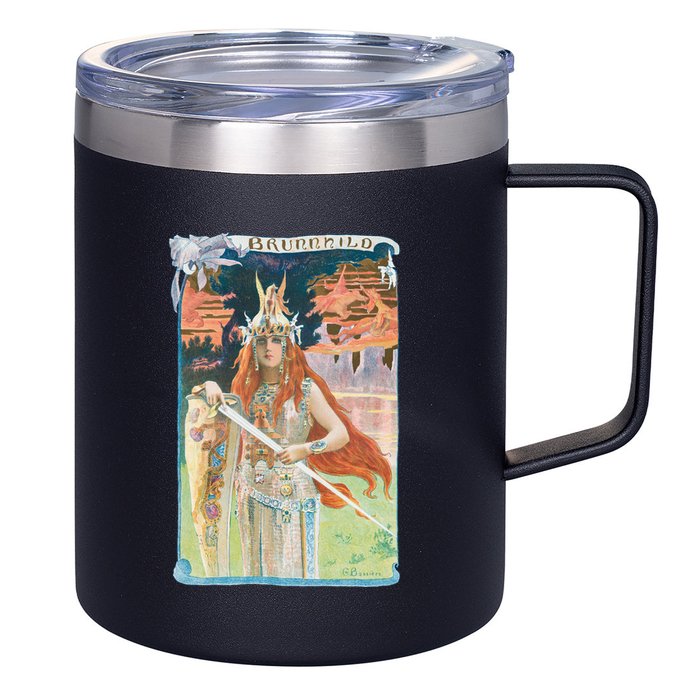 Hand Drawn Illustration Of Burnnhild Design Element 12oz Stainless Steel Coffee Mug