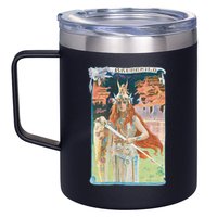 Hand Drawn Illustration Of Burnnhild Design Element 12oz Stainless Steel Coffee Mug
