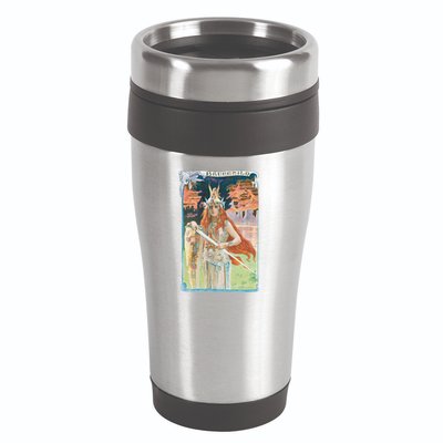Hand Drawn Illustration Of Burnnhild Design Element 16oz Travel Tumbler