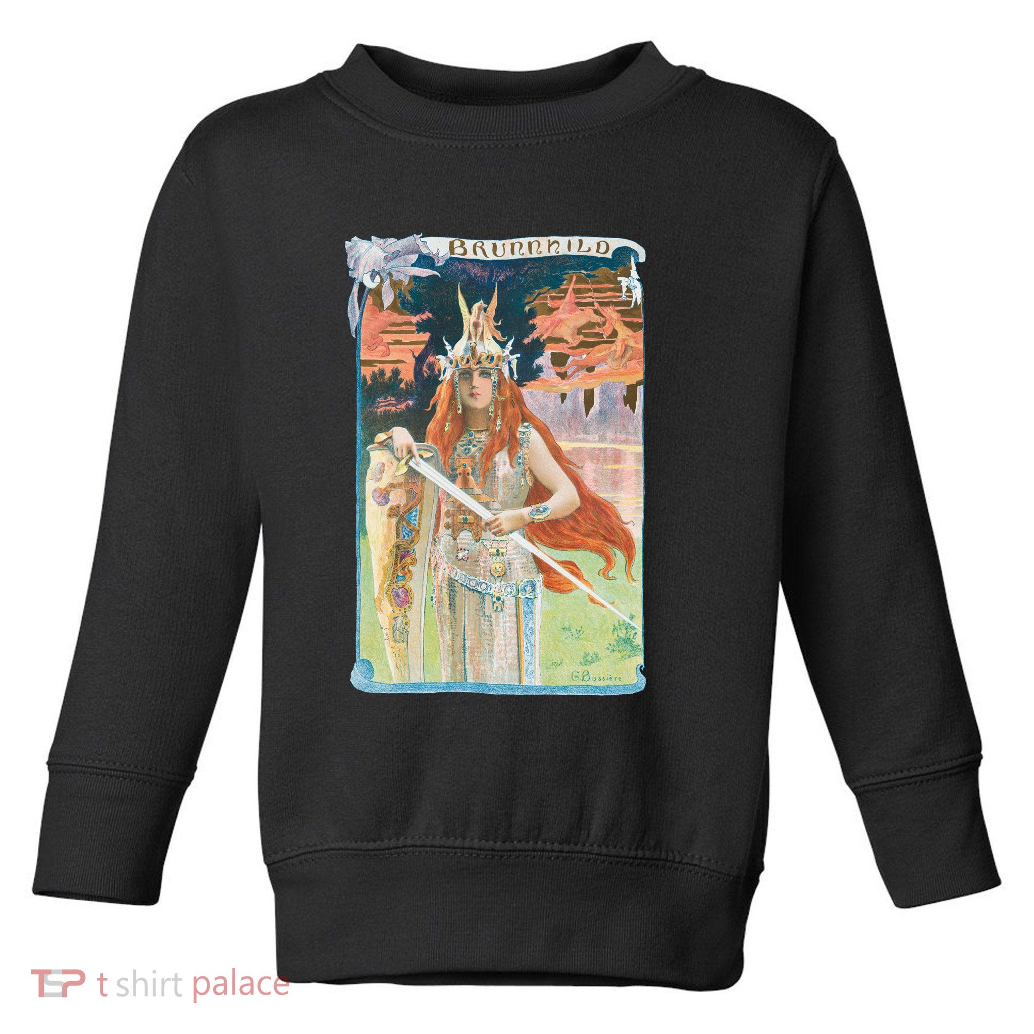 Hand Drawn Illustration Of Burnnhild Design Element Toddler Sweatshirt