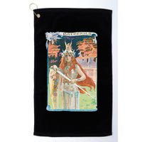 Hand Drawn Illustration Of Burnnhild Design Element Golf Towel