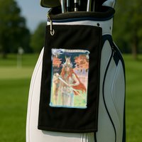 Hand Drawn Illustration Of Burnnhild Design Element Golf Towel